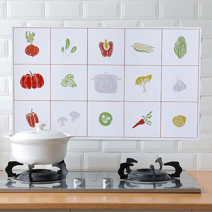 Transform Your Kitchen with Elegant Waterproof Aluminum Foil Wall Decal..