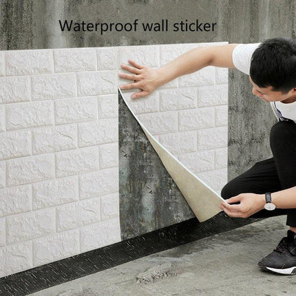 Transform Your Space with Chic 3D Brick Self-Adhesive Wallpaper - Modern Minimalism - Très Elite