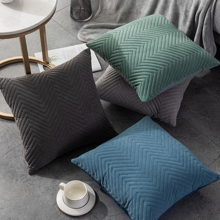 Transform Your Space with Stylish Korean Modern Striped Pillowcase - A Chic Home Essential - Très Elite