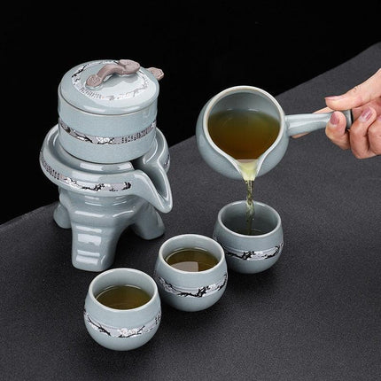Transform Your Tea Ritual with the Exquisite Ge Yao Ceramic Tea Set: A Must-Have for Tea Enthusiasts - Très Elite