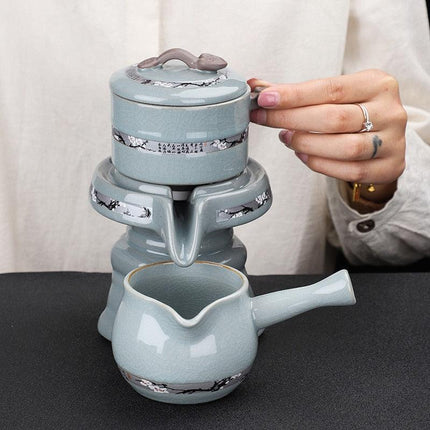 Transform Your Tea Ritual with the Exquisite Ge Yao Ceramic Tea Set: A Must-Have for Tea Enthusiasts - Très Elite