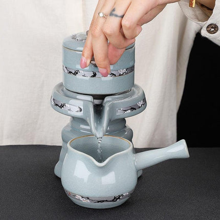 Transform Your Tea Ritual with the Exquisite Ge Yao Ceramic Tea Set: A Must-Have for Tea Enthusiasts - Très Elite