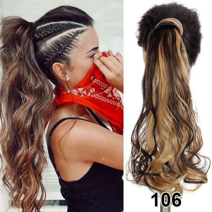 Transformative 24-Inch Magic Sticker Ponytail Extension
