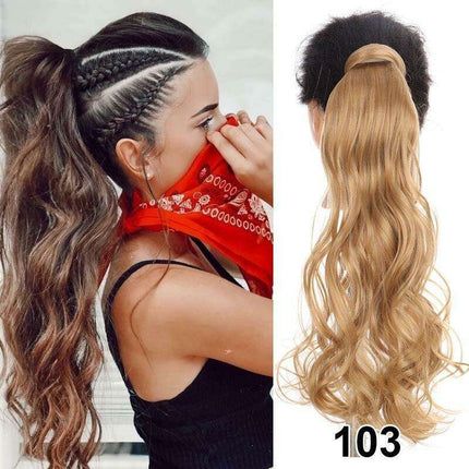 Transformative 24-Inch Magic Sticker Ponytail Extension