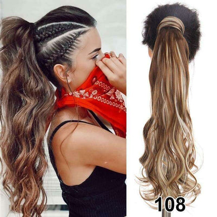 Transformative 24-Inch Magic Sticker Ponytail Extension