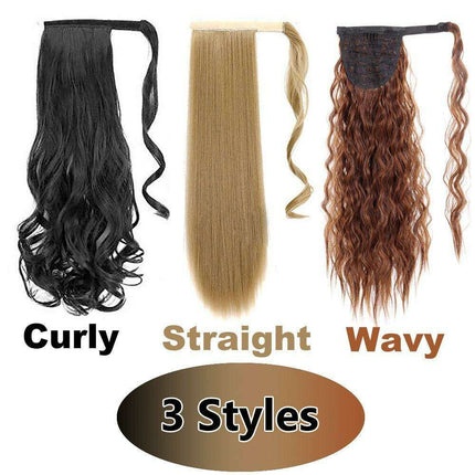 Transformative 24-Inch Magic Sticker Ponytail Extension