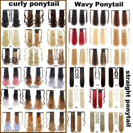 Transformative 24-Inch Magic Sticker Ponytail Extension