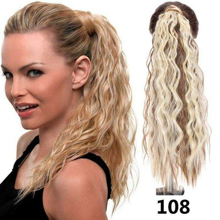 Transformative 24-Inch Magic Sticker Ponytail Extension