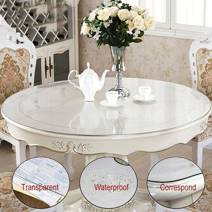 Transparent PVC Round Table Mats: Chic and Practical Addition to Your Home Decor- Très Elite- Très Elite