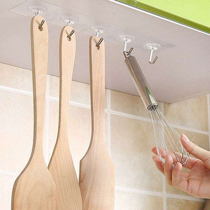 Transparent Self-Adhesive Hook Collection for Effortless Home Organization (1-30 Pieces) - Très Elite