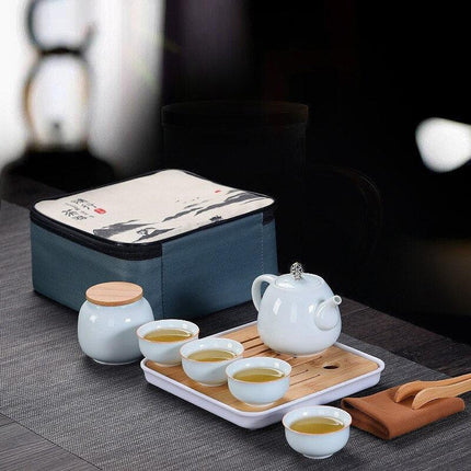 Travel Elegance: Xishi Teapot Tea Set - The Perfect Companion for Tea Lovers Everywhere - Très Elite