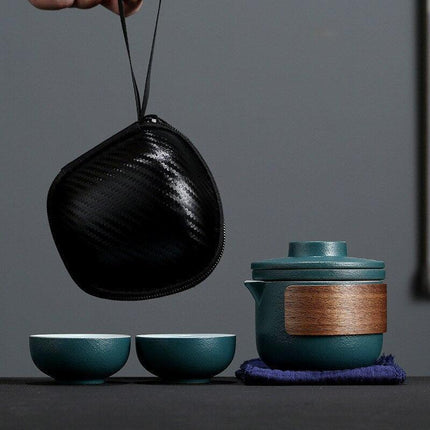Travel-Friendly Kung Fu Tea Set: Savor Tea Anywhere - Très Elite