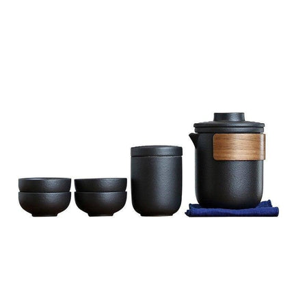 Travel-Friendly Kung Fu Tea Set: Savor Tea Anywhere - Très Elite