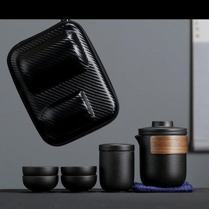 Travel-Friendly Kung Fu Tea Set: Savor Tea Anywhere - Très Elite