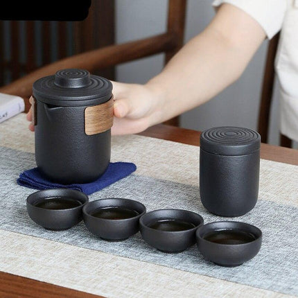 Travel-Friendly Kung Fu Tea Set: Savor Tea Anywhere - Très Elite
