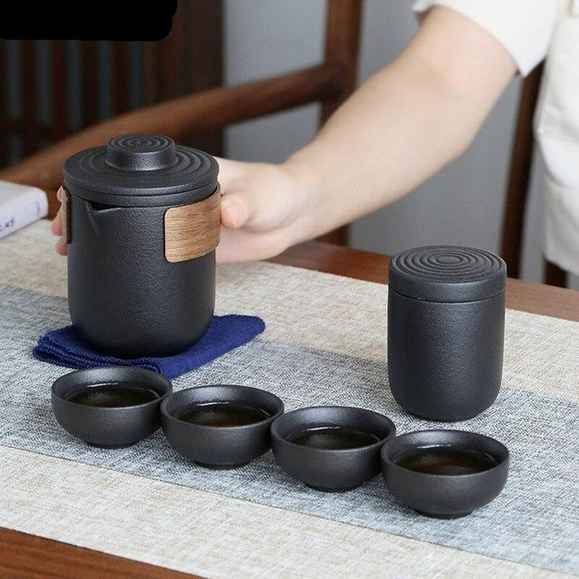 Travel-Friendly Kung Fu Tea Set: Savor Tea Anywhere