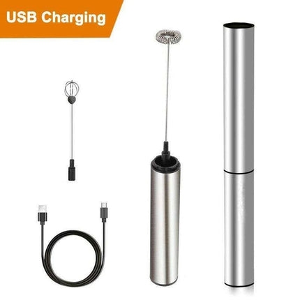Travel-Friendly USB Milk Frother: Craft Cafe-Quality Frothed Milk Anywhere - Très Elite