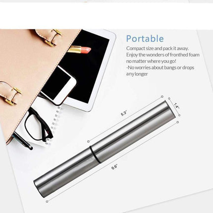 Travel-Friendly USB Milk Frother: Craft Cafe-Quality Frothed Milk Anywhere - Très Elite