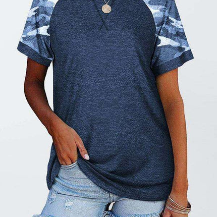 Trendy Camo: Casual and Comfortable Women's Tee