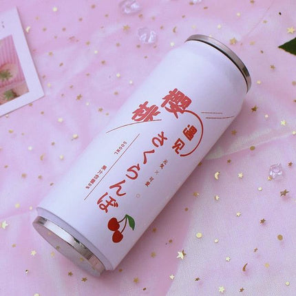 Trendy Candy-Hued Stainless Steel Tumbler with Vibrant Straw - Très Elite