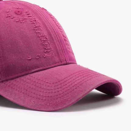 Trendy Distressed Cotton Adjustable Baseball Cap for Urban Style - Très Elite