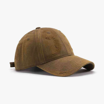 Trendy Distressed Cotton Adjustable Baseball Cap for Urban Style - Très Elite