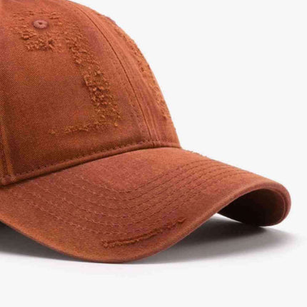 Trendy Distressed Cotton Adjustable Baseball Cap for Urban Style - Très Elite