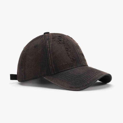 Trendy Distressed Cotton Adjustable Baseball Cap for Urban Style - Très Elite