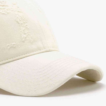 Trendy Distressed Cotton Adjustable Baseball Cap for Urban Style - Très Elite