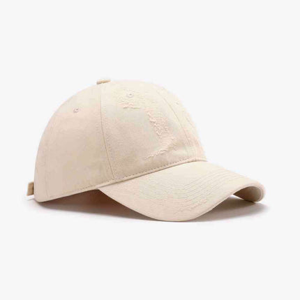 Trendy Distressed Cotton Adjustable Baseball Cap for Urban Style - Très Elite