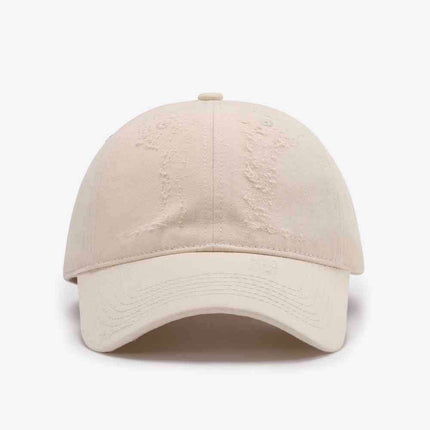 Trendy Distressed Cotton Adjustable Baseball Cap for Urban Style