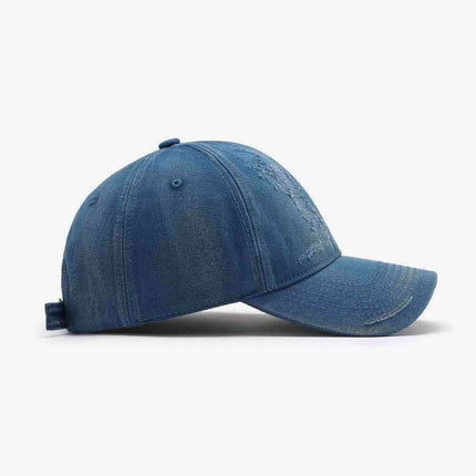 Trendy Distressed Cotton Adjustable Baseball Cap for Urban Style - Très Elite