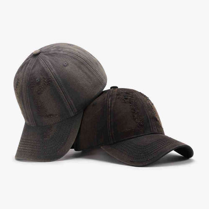 Trendy Distressed Cotton Adjustable Baseball Cap for Urban Style - Très Elite