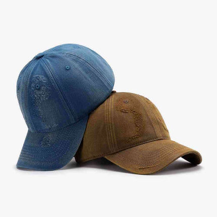 Trendy Distressed Cotton Adjustable Baseball Cap for Urban Style - Très Elite