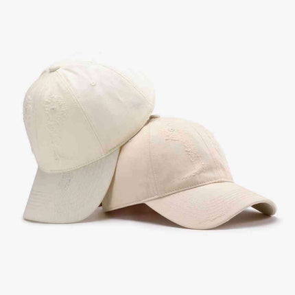 Trendy Distressed Cotton Adjustable Baseball Cap for Urban Style - Très Elite