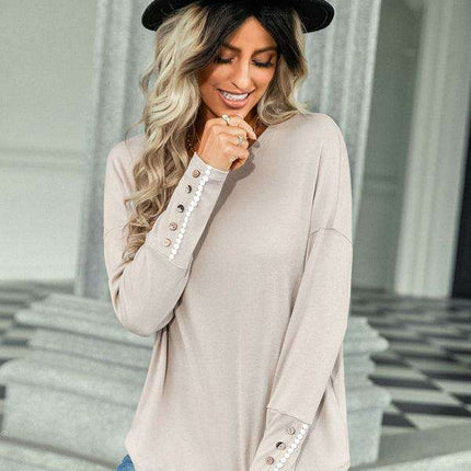 Trendy Drop Shoulder Top - Essential Casual Wear for Women