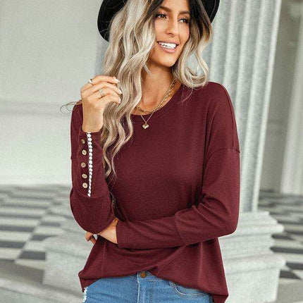 Trendy Drop Shoulder Top - Essential Casual Wear for Women