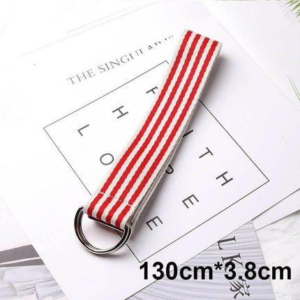 Trendy Unisex Harajuku Letter Printed Canvas Belt - Essential Accessory for Style Aficionados..