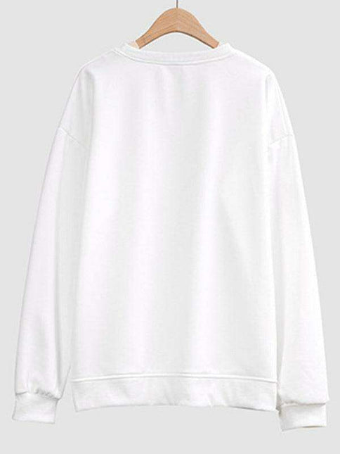 Trendy Women's Letter Print Sweatshirt - Stylish Casual Comfort
