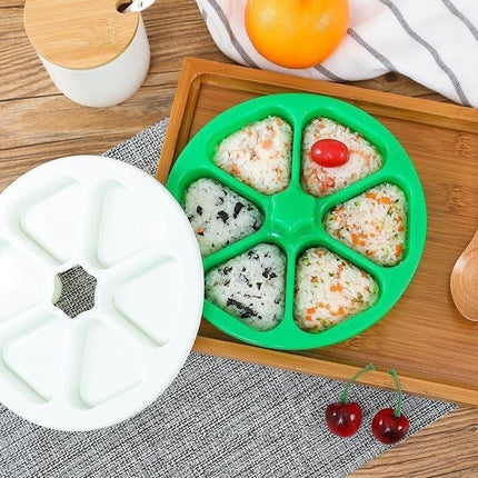 Triangular Onigiri Rice Ball Maker: Effortless Sushi Mold for Perfectly Shaped Treats - Très Elite