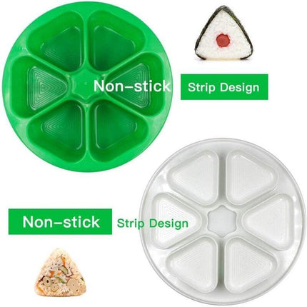 Triangular Onigiri Rice Ball Maker: Effortless Sushi Mold for Perfectly Shaped Treats - Très Elite