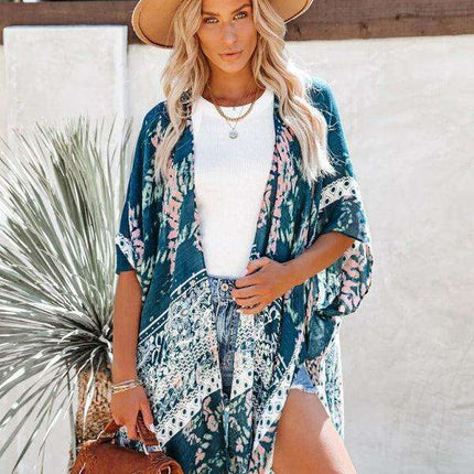 Tropical Escape Breezy Sarong - Chic Beach Cover-Up for Women