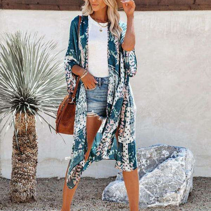 Tropical Escape Breezy Sarong - Chic Beach Cover-Up for Women