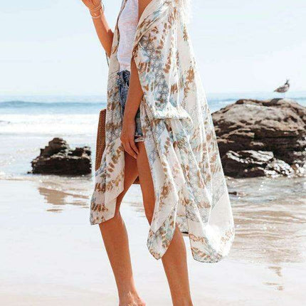 Tropical Escape Breezy Sarong - Chic Beach Cover-Up for Women