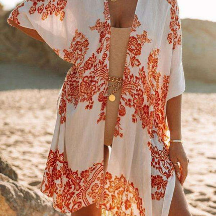 Tropical Escape Breezy Sarong - Chic Beach Cover-Up for Women