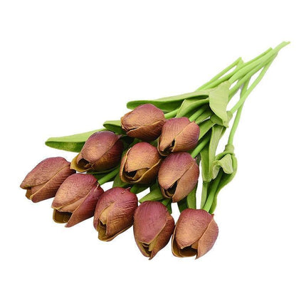 Tulip Elegance Collection: Premium Realistic Faux Flower Set for Stylish Home Decoration