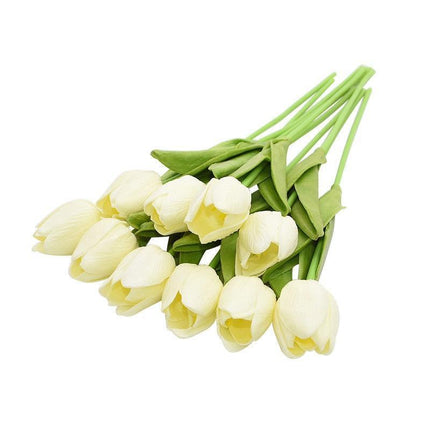 Tulip Elegance Collection: Premium Realistic Faux Flower Set for Stylish Home Decoration