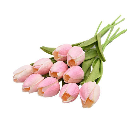 Tulip Elegance Collection: Premium Realistic Faux Flower Set for Stylish Home Decoration