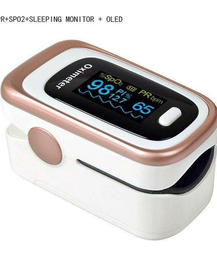 Compact Dual-Color OLED Finger Pulse Oximeter for Accurate Health Tracking