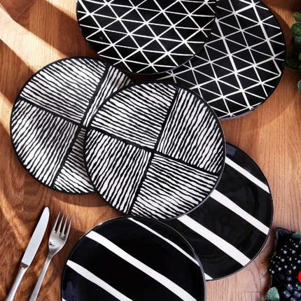 Artisan Elegance: 6-Piece Dessert Plate Collection